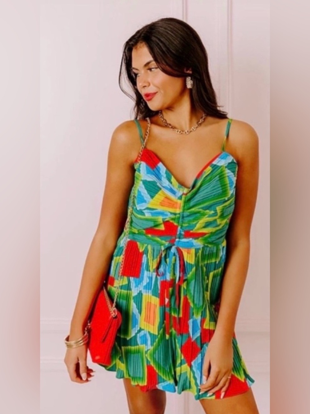 Impressions Boutique Coloful Ruched Romper